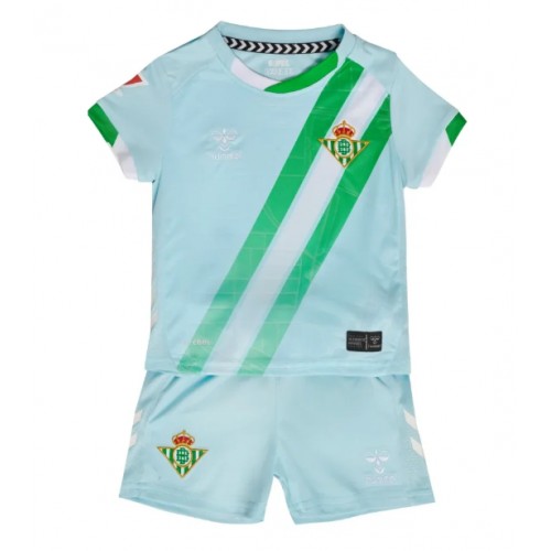 Stroje piłkarskie Real Betis Koszulka Wyjazdowej dla dzieci 2025-26 Krótki Rękaw (+ szorty)